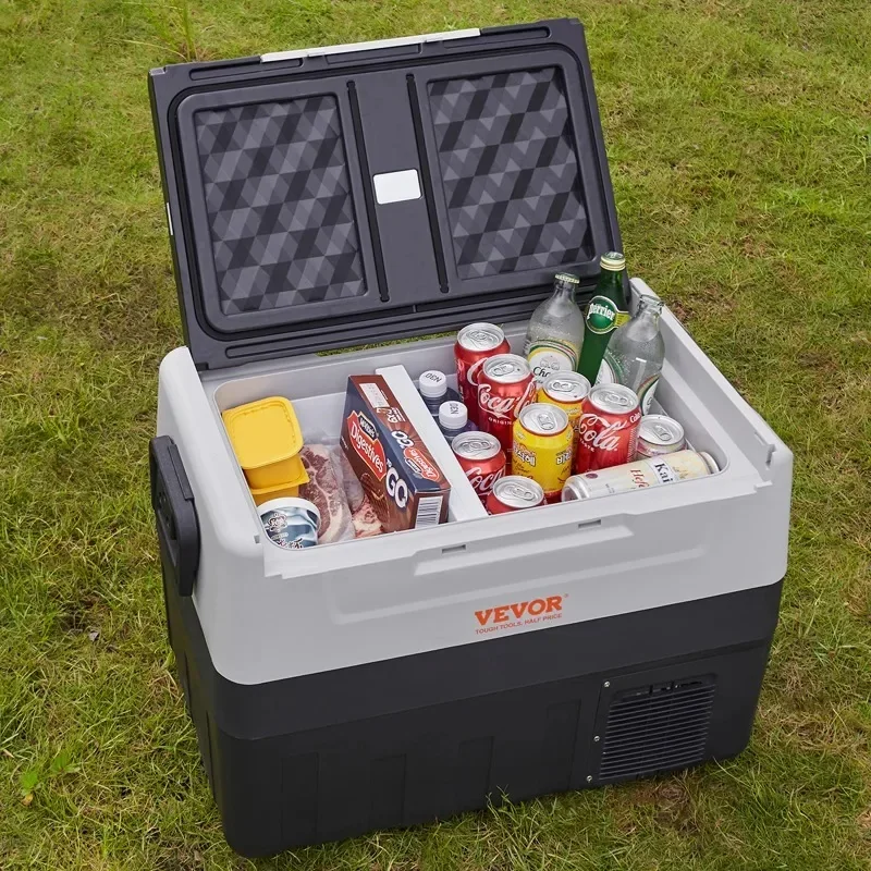 Réfrigérateur portable VEVOR pour voiture - Mini-réfrigérateur à compresseur 35L/45L/55L, glacière idéale pour le camping et les voyages