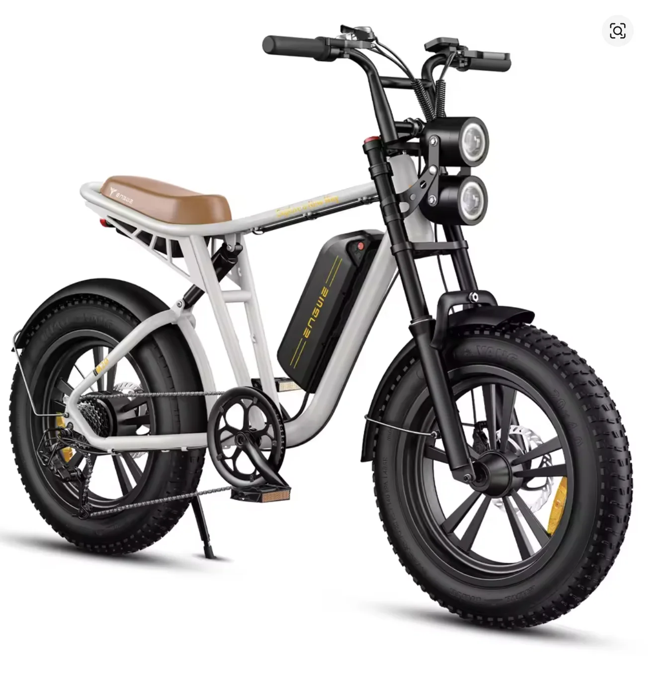 Vélo électrique ENGWE M20 : double batterie 48 V 26 Ah, freins hydrauliques, pneus larges de 20 pouces, 7 vitesses, prêt pour la neige.