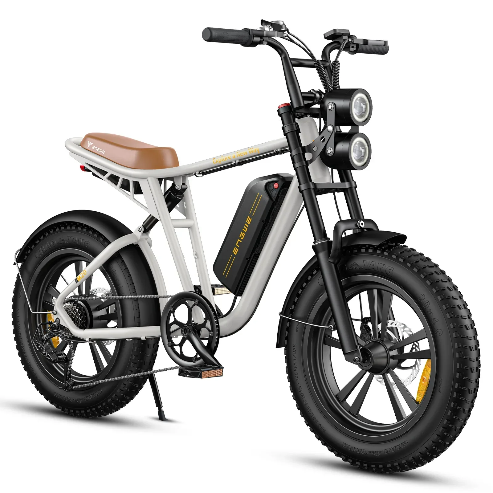 Vélo électrique tout-terrain ENGWE M20 - Moteur 750 W, batterie 48 V 26 Ah, pneus larges de 20 pouces